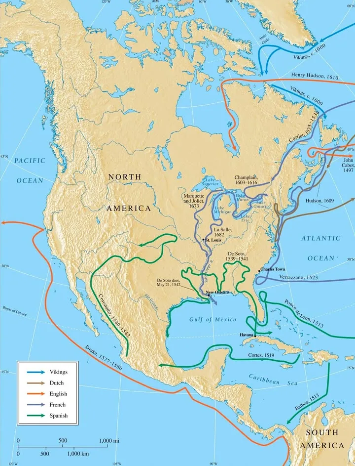 European Encounters with North America