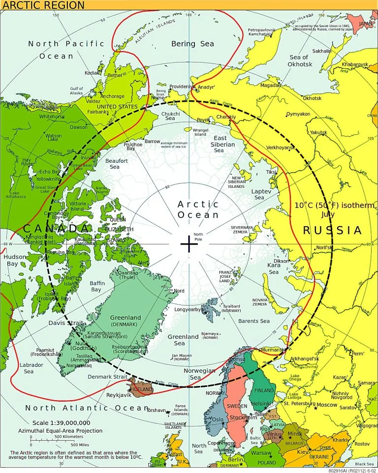 The Geographic Arctic Circle vs. the Arctic as Defined by Temperature