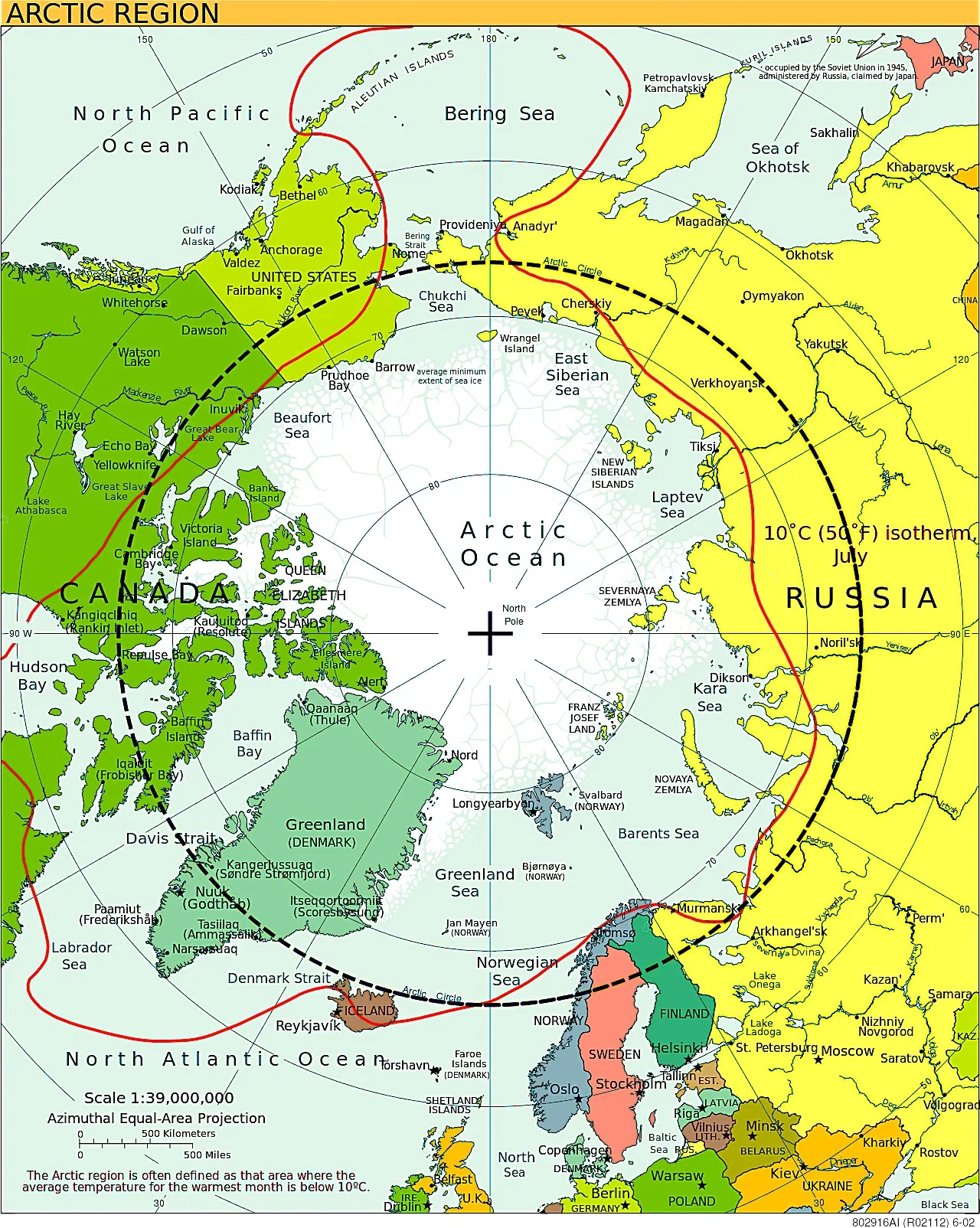 The Geographic Arctic Circle vs. the Arctic as Defined by Temperature