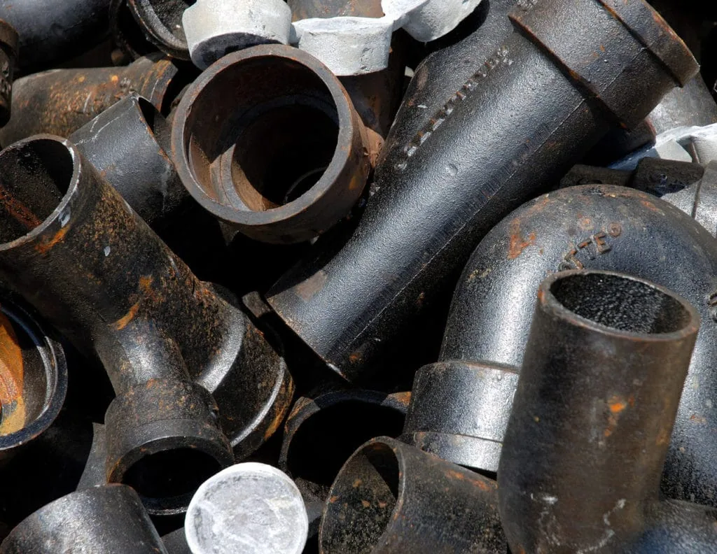 cast iron pipes