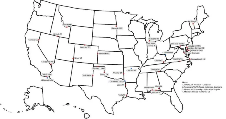 Where Two Worlds Meet America's Fascinating Border Towns With Names to Match