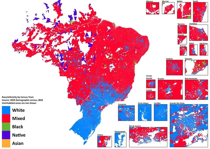 Brazil's Hidden Color Map: What the 2022 Census Reveals About Who Lives Where