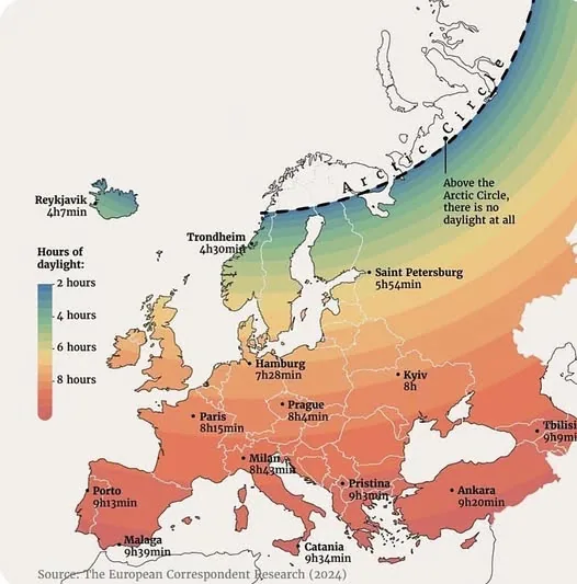 Europe's Winter Daylight Gap Why Some Cities Get Barely Four Hours of Sun