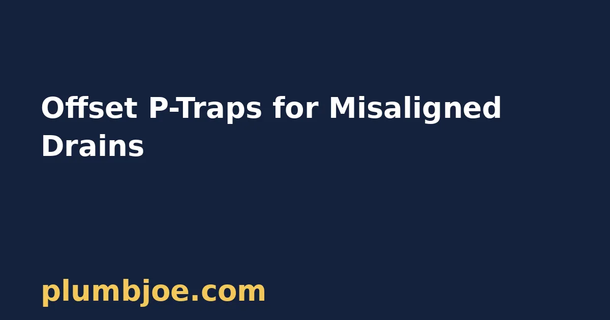 Offset P Trap