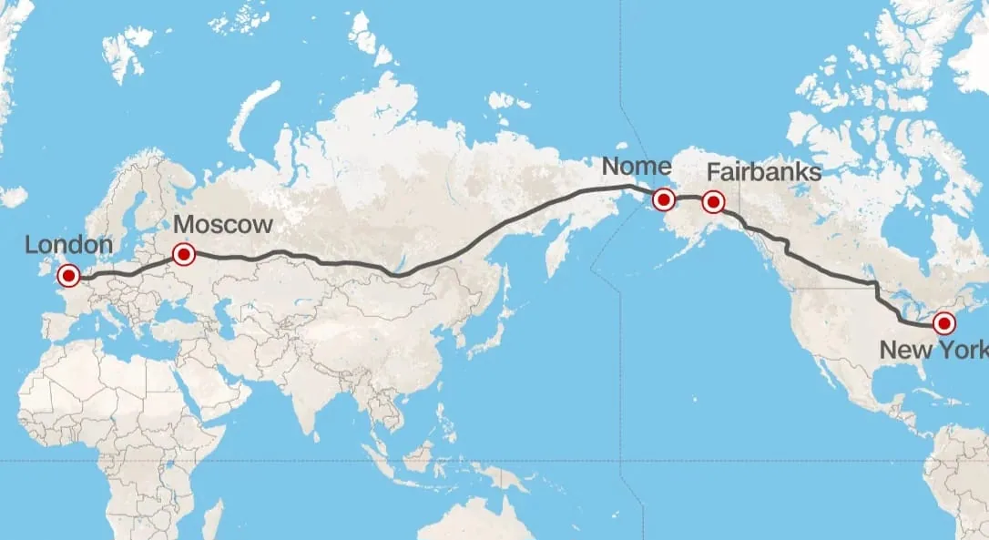 Trans-Siberian Superhighway (London to New York)