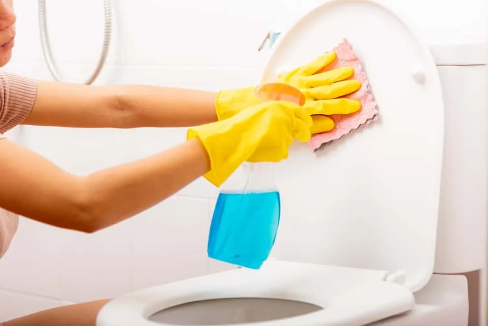 Remove Urine Stains Around The Base Of A Toilet: 4 Steps